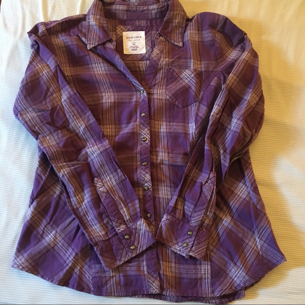 Purple Button-Up - image 1